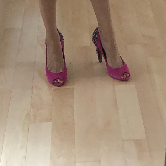 Sam Edelman hot pink rocker heels - Picture 4 of 5